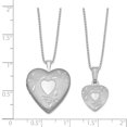 thumbnail image 2 of 925 Sterling Silver Butterfly Heart 18 Inch Médaillon Collier 14 Pendentif Ensemble Charme, 2 of 6