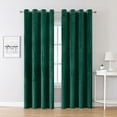 thumbnail image 1 of Yipa Blackout Luxury Curtains Panel Grommet Window Curtain Energy Efficient Thick Solid Drapes Thermal Insulated Living Room Green W:52"x H:65", 1 of 8