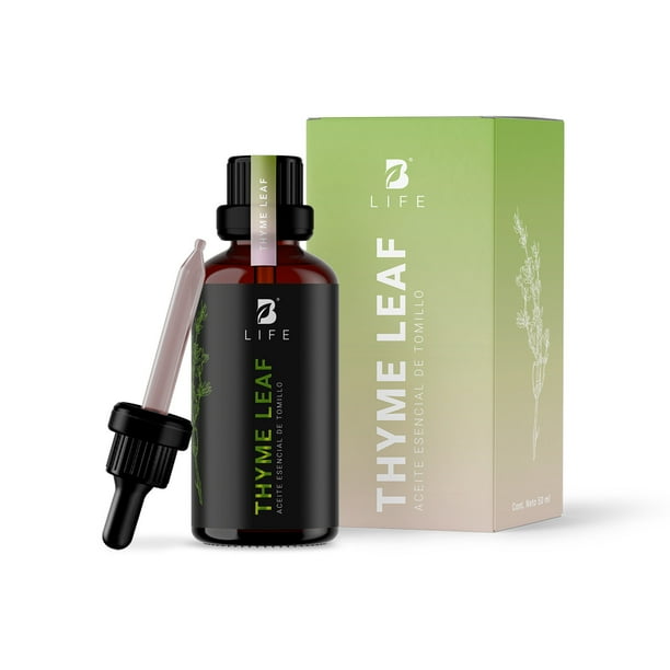 Aceite Esencial De Tomillo | 50 ml | Ingredientes Puros y Naturales | Thyme Leaf Essential Oil | B Life.