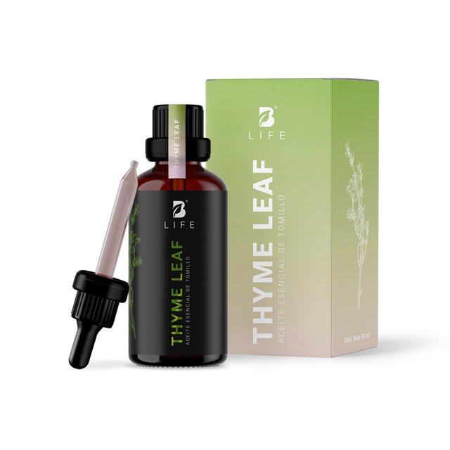 Aceite Esencial De Tomillo | 50 ml | Ingredientes Puros y Naturales | Thyme Leaf Essential Oil | B Life.