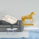 thumbnail image 2 of Elegante Bandeja De Tocador Con Escultura De Caballo De Resina Para Baño Y Cafetería, Con Exhibición De Frutas, Almacenamiento De Cosméticos Y Decoración De Figuras De Animales., 2 of 8