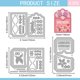 thumbnail image 2 of Troqueles Pocket Shake para scrapbooking DIY, marcadores de libros metálicos, troqueles de flores y hojas para la creación de tarjetas y repujado., 2 of 7