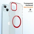thumbnail image 3 of For iPhone 13 Case, Compatible with MagSafe, Shockproof Military-Grade Protection, Magnetic Phone Case for iPhone 13, Classic Hybrid Drop Proof Anti-Fingerprint Anti-Scratch Case,Red, 3 of 9