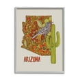 thumbnail image 4 of Stupell Industries Arizona State Bird Detailed Cactus Floral Pattern Graphic Art Gray Framed Art Print Wall Art, Design by Valentina Harper, 4 of 5