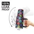 thumbnail image 3 of OBREWU Colorful Animal Footprints Tumbler with Handle and Lid,Colorful Animal Footprints 40oz Double Wall Vacuum Insulated Tumbler,Cups Gift for Women and Men, 3 of 7