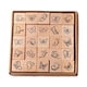 thumbnail image 3 of Juego de 25 mini sellos de madera para manualidades, manualidades decorativas y proyectos de bricolaje. Mariposa, 3 of 8