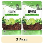 (2 pack) Hero Jalapeno Lime Beef Jerky 10oz Resealable Bag