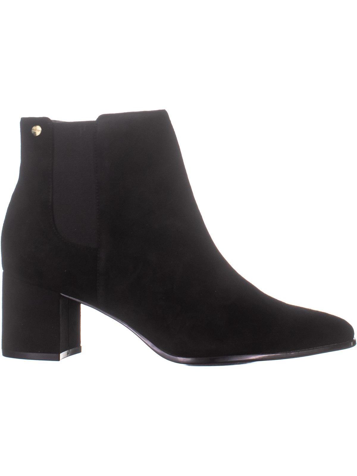 calvin klein black ankle boots
