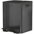 thumbnail image 1 of HOMCOM Dual Garbage Bin, Soft-Close Trash Can with Foot Pedal, 2 x 20 Liter Garbage Can with Removable Inner Buckets, Black, 1 of 7