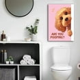 thumbnail image 6 of Funny Dog Cat Bathroom Canvas Wall Art Cute Animal Poster  Restroom Wall Decor Are You Pooping Poster Print Artwork for Toilet Nursery Decor, 6 of 7