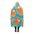 thumbnail image 3 of HATIART Hooded Throw Wrap Cartoon Octopus Wearable Blanket 56x80 Inch Comfortable Softness, 3 of 3