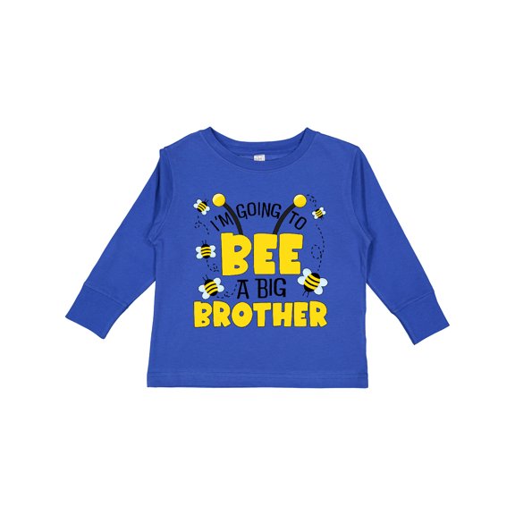 Inktastic I'm Going to Bee a Big Brother Boys Long Sleeve Toddler T-Shirt