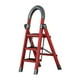 thumbnail image 4 of Escalera plegable con empuñadura de esponja con pedal antideslizante plegable para el hogar Rojo Zulema escalera plegable, 4 of 8