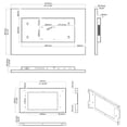 thumbnail image 4 of Elecsung 27 inches Smart Bathroom TV Mirror Full Touchscreen Android WiFi Television, 4 of 8