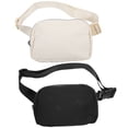 thumbnail image 1 of 2Pcs Belt Bag with Adjustable Strap Waist Pouch Small Fanny Pack for Workout Travel Running, 1 of 9