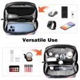thumbnail image 6 of Galaxy Digital Travel Bag Cord Organizer Hard Drive Bags Waterproof Oxford Cloth Cord Storage Organizer Box 5.9x9.44x3.14 in Black Digital Electronic Accessories Organizer Bag, 6 of 6