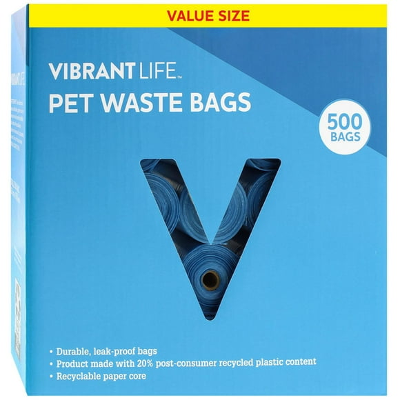 Vibrant Life Dog Poop Bags, 500 Bags