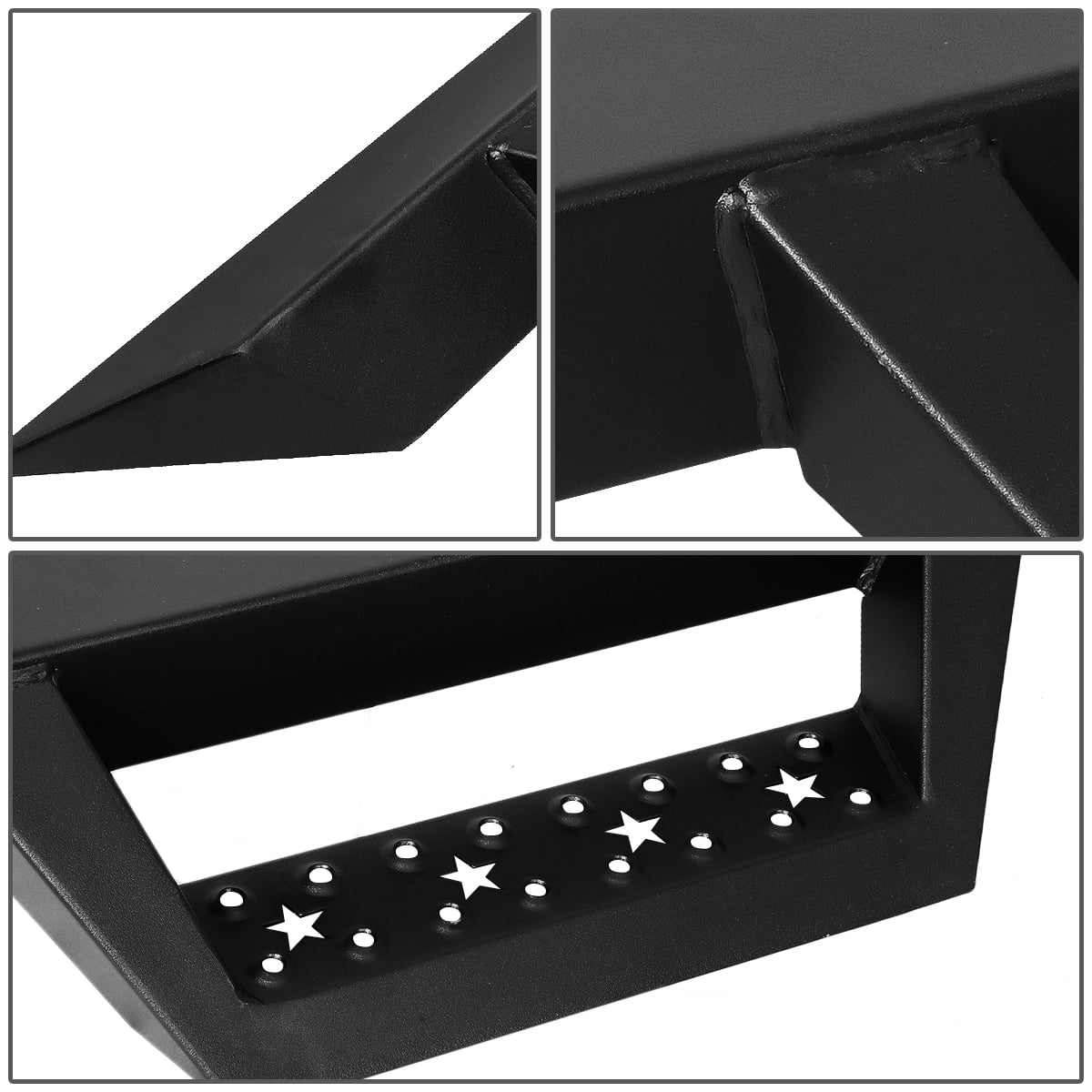 DNA Motoring 4.5" Side Drop Step Nerf Bars Running Boards for 07-19 Sierra Silverado Extended Cab