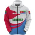 thumbnail image 3 of Sudadera con capucha y cremallera con el emblema nacional de Eritrea para hombre, ropa informal, sudadera deportiva con capucha para hombre, 3 of 5