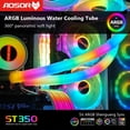 thumbnail image 4 of CoolMoon 2pcs Motherboar 5V 3PIN ARGB 4PIN Aura Sync Luminous Water Cooling Tube Likrtyny Para estrenar, 4 of 6