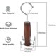 thumbnail image 4 of unique Natural Wooden Belt Hanger 2 Pack, Smooth Finish Solid Wood Belt Racks with 360 Swivel Hook, Space S, 4 of 4