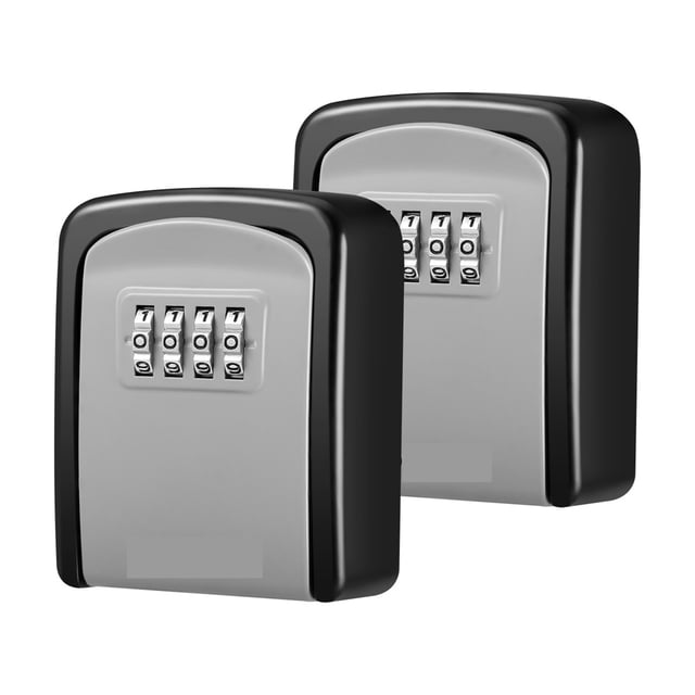 Key Safe Box Outdoor , Password Key Box Decoration Key Code Box Key Storage Lock Box Wall Mounted Password Box Outdoor Key Safe Lock Box Gray ,Strong Secure
