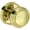 Gold, variant on Baldwin HDBRERRR044 Bremerton Non-Turning One-Sided Dummy Door Knob - Brass