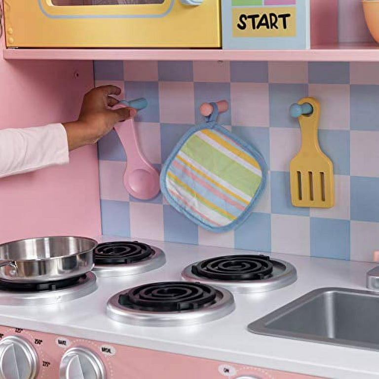 KidKraft KidKraft Wooden Large Pastel Play Kitchen with Turning