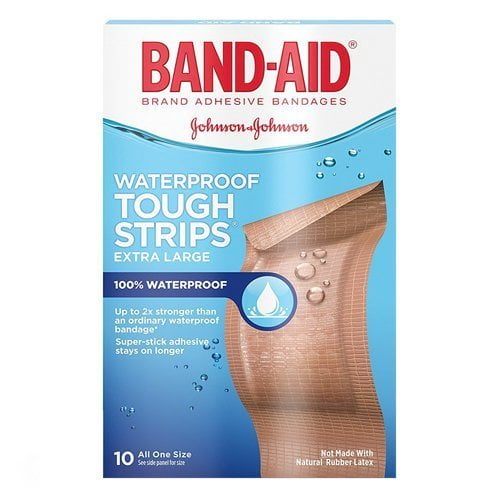 BAND-AID Tough-Strips Adhesive Bandages Extra Large 10 Count