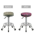 thumbnail image 5 of Fotbe Summer Flamingo Stool Covers Round,Waterproof Round Bar Stool Covers Bar Chair Covers Washable Stool Cushion Slipcover for 12-14 Inch Chair-, 5 of 7
