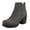 GREY, variant on Women's Chunky Heel Platform Ankle Boots