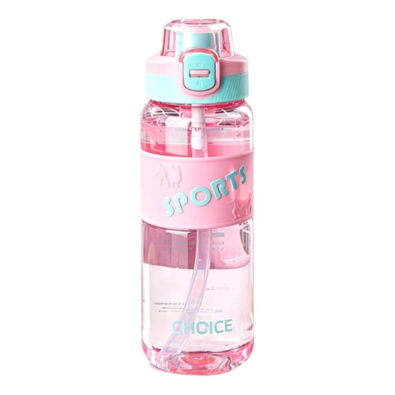 Double Wall Water Bottles, 700ml/32oz Plastic Water Bottle with Wide Mouth Lid, BPA-free Clear Insulated Bottle for Outdoor Travel Sports, Sport