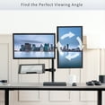thumbnail image 4 of VIVO Dual 13" to 27" Monitor Mount with Laptop Holder, Tall Adjustable Stand, 4 of 8