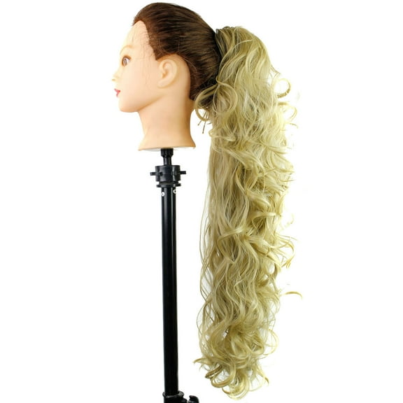 26 -Inch Curly Hair Extensions Flat Style Claw Clip Ponytail Miss