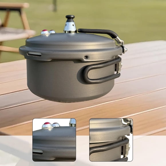 a presión para camping, para guisos y sopas, utensilio de cocina multifuncional fácil de transportar, para conservas, ideal para picnics en