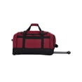 thumbnail image 3 of Protege Everyday Journey Large 30-inch Drop-Bottom Rolling Duffel, Red, 3 of 10