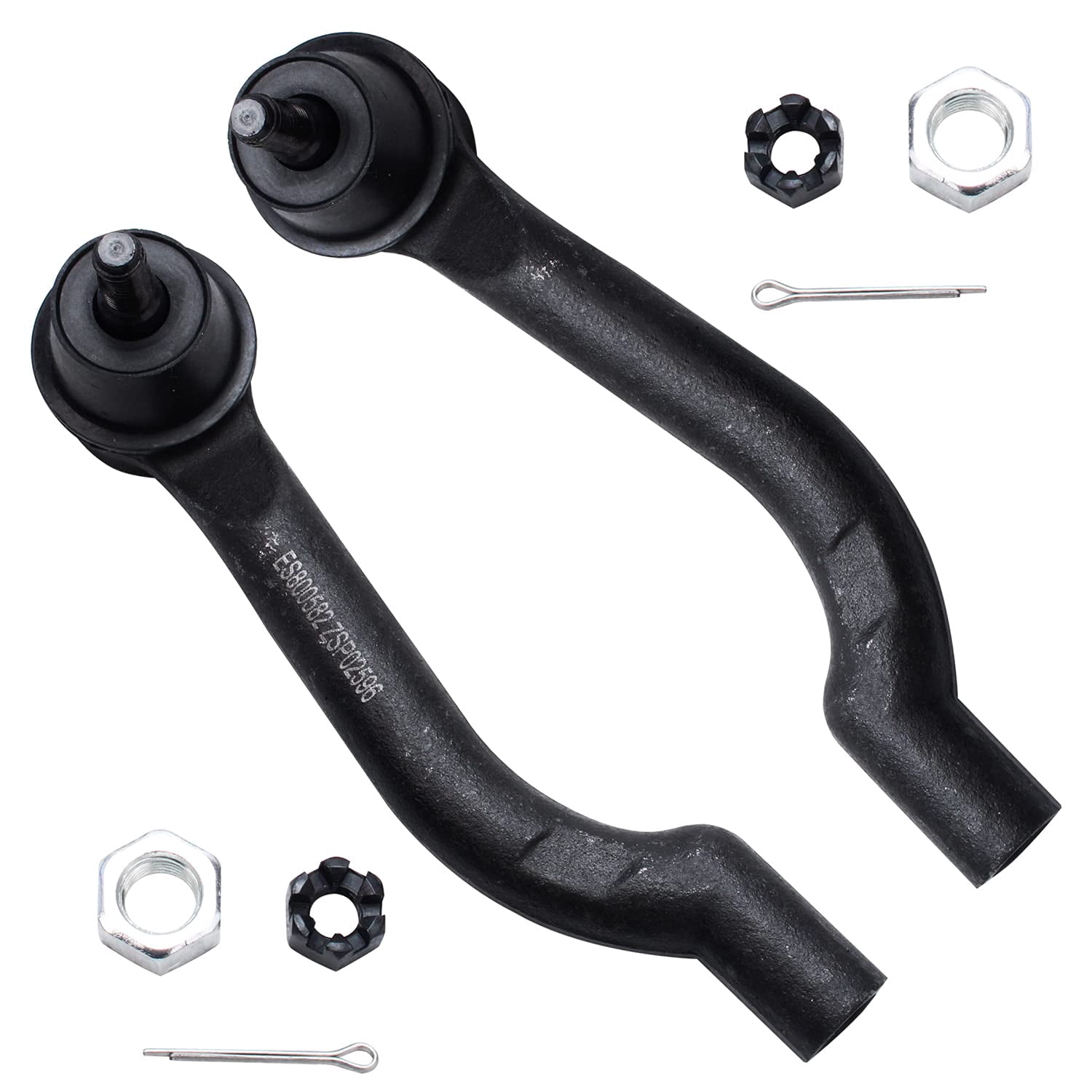 Detroit Axle - Front 12pc Suspension Kit for 2008-2013 Nissan Rogue, 2014-2015 Rogue Select, 2 Front Wheel Bearings & Hubs 2 Lower Control Arms 2 Sway Bars 4 Outer Inner Tie Rods 2 Boots Replacement