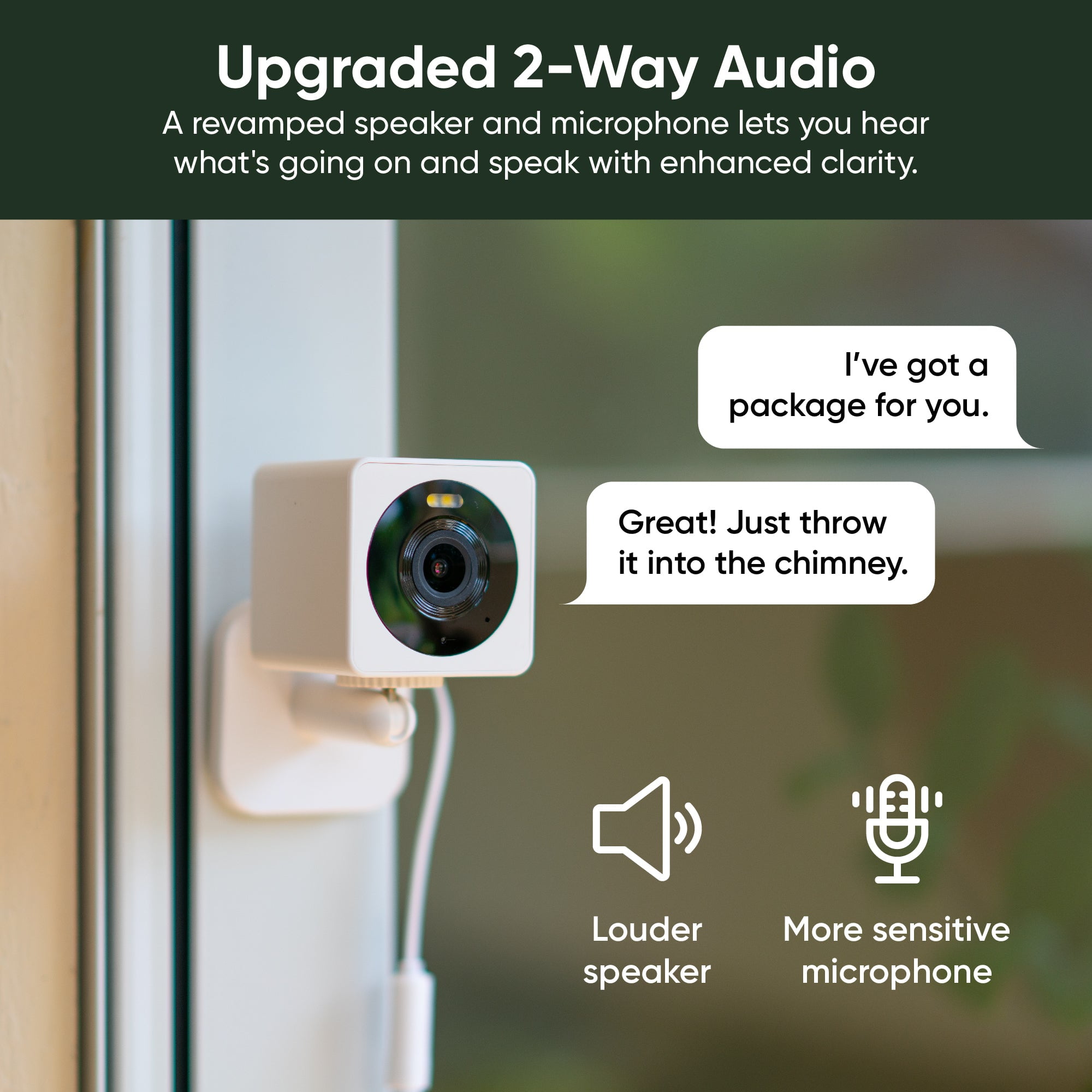 WYZE Security Camera Outdoor, Cam OG 1080p HD Camera for Home Security Indoor Camera, Color Night Vision, Spotlight, 2-Way Audio, Cloud & Local Storage, Black, 1 Pack