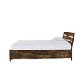 thumbnail image 4 of King Size Storage Bed Frame with 6 Drawers, Rustic Oak Black Platform Bed, No Box Spring Needed, Sturdy Metal and Wood Construction, 4 of 6