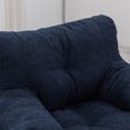 thumbnail image 5 of Bean Bag Chair, Soft Tufted Foam Bean Bag Chair with Teddy Fabric, Comfy Accent Bean Bag Chair with Armrests, Lazy Sofa Single Leisure Lounge Sofa Chair for Bedroom Living Room Apartment, Dark Blue, 5 of 7