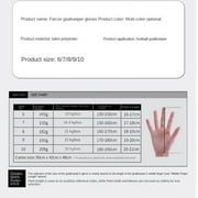 New Falcon Football Goalkeeper Gloves Thickened Anti-Slip Latex Wear-Resistant Goalkeeper Finger Youth Goalkeeper Gloves,Size 10,Black Gold