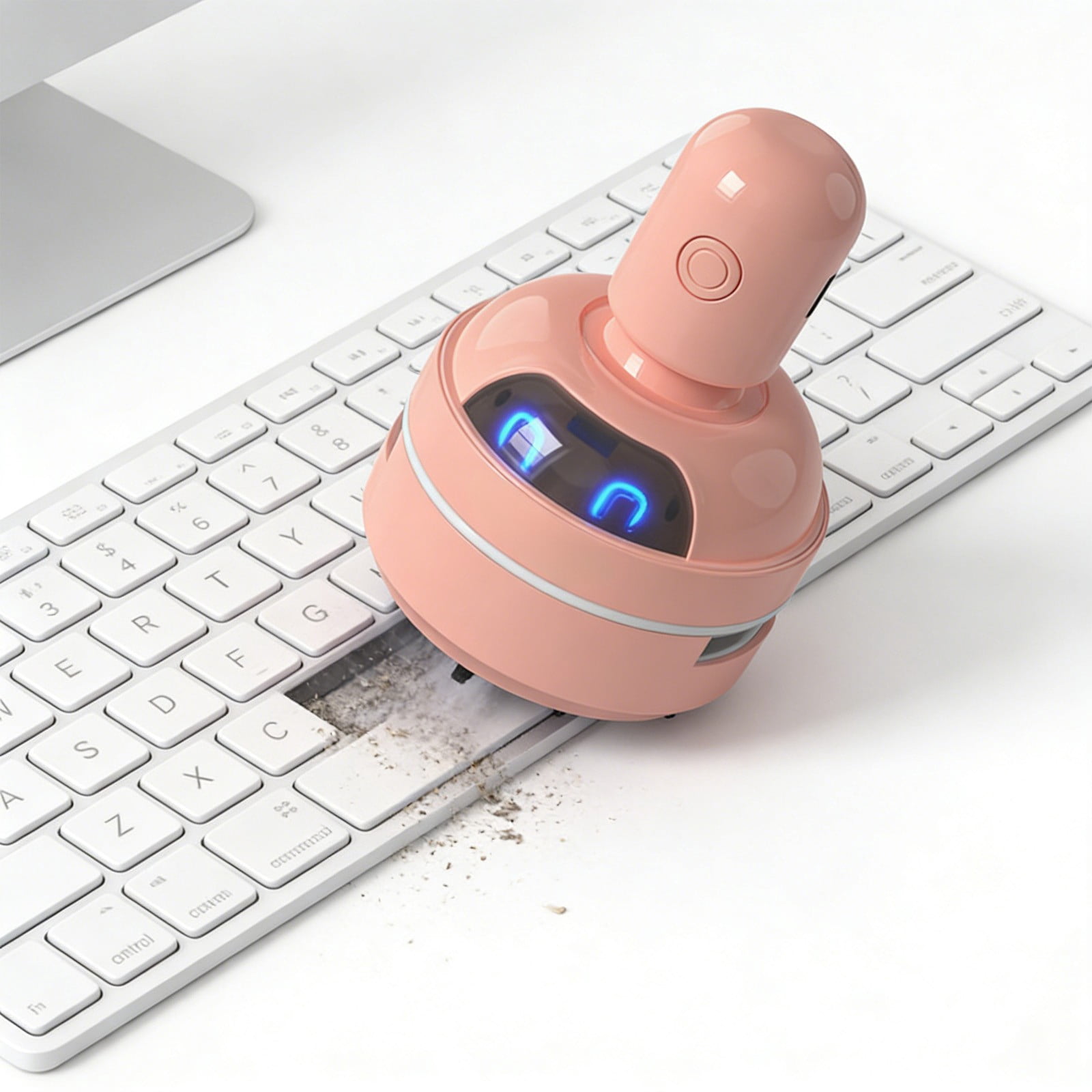 Xheghe Cartoons Desktop Vacuum Cleaner - USB Rechargeable Eraser & Dust Remover with Adjustable Suction for Office & Study Use