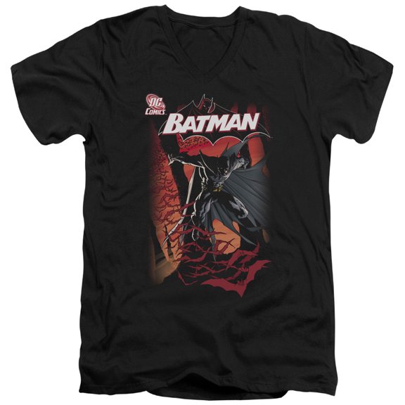 Batman #655 Cover S/S Adult V-Neck T-Shirt Black