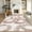 Pink, variant on Washable Runner Rug, Soft Non Slip Pink Kitchen Runner, Low Pile Ultra Thin Hallway Rugs, Non Sheddiing Foldable Lightweight Mat for Entryway Bathroom Laundry, Snake Print