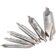 thumbnail image 1 of 6Pcs Countersink Drill Bit Set Hss 60° Center Drill Countersink Bit Lathe Mill Tool Kit, 1 of 9