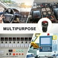 thumbnail image 6 of Uxcell 5Pcs 12mm Indicator Light,110V-220V AC/DC LED Plastic Shell Signal Lamp Waterproof IP67,Red, 6 of 6