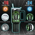 thumbnail image 2 of 40 oz Gaming Tumbler With Handle and Straw, 30oz Insulated Stainless Gaming Tumbler Coffee Travel Mugs Cup Water Bottle Game Lovers Gifts for Men Boys, 2 of 6