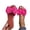rose red, variant on Women’s Flat Rhinestone Bow Slide Sandals – Open-Toe Casual Slip-On Mules
