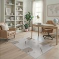 thumbnail image 2 of ODIKA 4'x6' Beige Modern Abstract Geometric Shapes Washable Area Rug Minimalist Dotted Grid Pattern Design With Rounded Pet Friendly, Non-Shedding for Bedroom, Reading Nook, 2 of 7