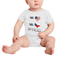 thumbnail image 2 of 50% Czech + 50% American = 100+% Beautiful Cute Baby Clothing Bodysuits For Boy Girl, 2 of 5